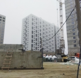 Ход строительства дома 11 в ЖК Лугометрия -