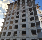 Ход строительства дома № 1 в ЖД Уникум на Ленинском -