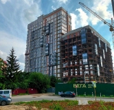 Ход строительства дома 18а в ЖК Вега -