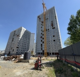 Ход строительства дома 1 в ЖК Разум в Академическом -
