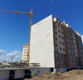 Ход строительства дома 1 в ЖК Лидер -