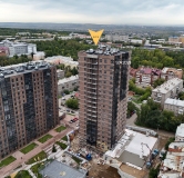 Ход строительства дома 4 в ЖК Новые Горизонты на Пушкина -
