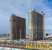 Ход строительства дома № 5.2 в ЖК Новоостровский -