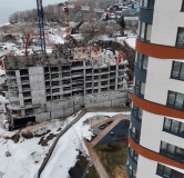 Ход строительства дома 3, секция 1-4 в ЖК Беринг -