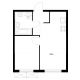 1 комнатная квартира 32,6 м² в ЖК Савин парк, дом корпус 8 - планировка