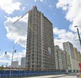 Ход строительства дома 1Г в ЖК На Тенистой -