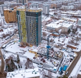 Ход строительства дома секция 1, 1.1, 1.2 в ЖК Пульсар -