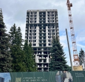 Ход строительства дома 1 в ЖК Лес -