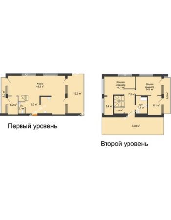 2 комнатная квартира 182,4 м² в ЖК Европейский квартал, дом Дом 9