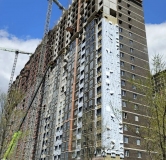 Ход строительства дома Позиция 1.2 в ЖК Октябрь парк -