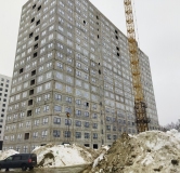 Ход строительства дома 2 в ЖК Лугометрия -