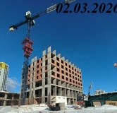 Ход строительства дома секция 2 в ЖК Нью Лайф -