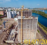Ход строительства дома № 5.1 в ЖК Новоостровский -
