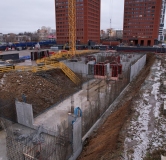 Ход строительства дома 1 в ЖК Разум на Титова -