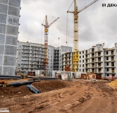 Ход строительства дома 9, 1 этап в ЖК Родные росы -