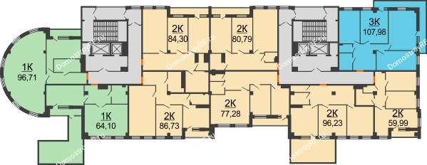 ЖК 311 - планировка 4 этажа
