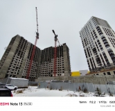 Ход строительства дома 1 в ЖК Рассвет -