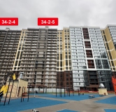 Ход строительства дома 34-2 в ЖК Новое Побережье -