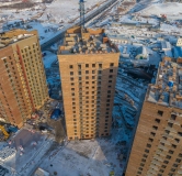 Ход строительства дома № 1, 1 этап в ЖК Калина Долина -