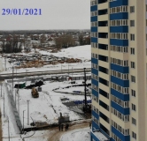 Ход строительства дома № 7, блок-секция 3,4, 12 квартал в Жилой район Волгарь -