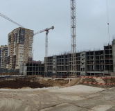 Ход строительства дома 1.1 в ЖК На Высоком берегу -