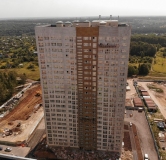 Ход строительства дома 4 в ЖК Скобелев -