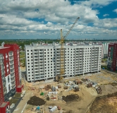 Ход строительства дома 48 в ЖК Вишневая Горка -