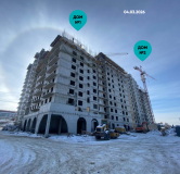 Ход строительства дома 1 в ЖК Новые Горизонты на Советской -