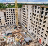 Ход строительства дома 1 этап, Корпус В в ЖК Квартал Заречье -