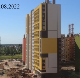 Ход строительства дома № 25 в ЖК Новая Кузнечиха -
