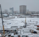 Ход строительства дома 5, секция 1.1, 1.2, 1.3, 1.4 в ЖК Красное Яблоко -