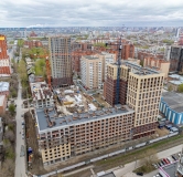 Ход строительства дома секция 1.3 в ЖК 19/56. Кварталы Телецентра -