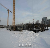 Ход строительства дома 1827 (ГП-75) в ЖК Беринг -