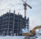 Ход строительства дома № 21 в ЖК Академический -