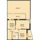 2 комнатная квартира 117,6 м² в ЖК Самолет, дом 4 очередь - Литер 22 - планировка