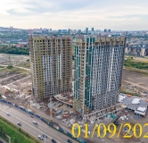Ход строительства дома № 5.1 в ЖК Новоостровский -