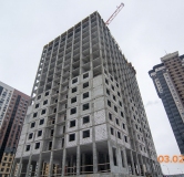 Ход строительства дома Позиция 10 в ЖК Яблоневые сады -