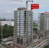 Ход строительства дома 1 в ЖК Бродский -