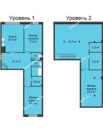 3 комнатная квартира 158,5 м² - КД Green Вита (Грин Вита)