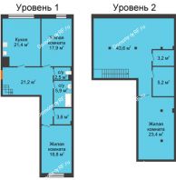 3 комнатная квартира 158,5 м², КД Green Вита (Грин Вита) - планировка