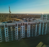 Ход строительства дома 1 в ЖК Атмосфера -