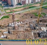 Ход строительства дома 12, 1 этап в Микрорайон Нанжуль-Солнечный -