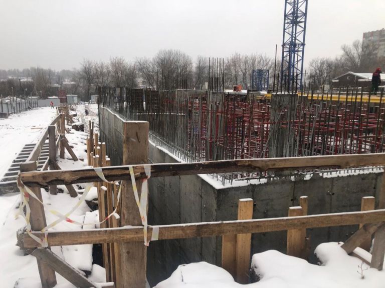 Первый этаж дома ЖК «Квартет» начали строить  в Нижнем Новгороде
