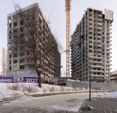 Ход строительства дома 1 в ЖК Малевич -