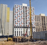Ход строительства дома 5, секция 3.1, 3.2 в ЖК Красное Яблоко -