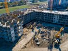 Ход строительства дома Литер 3 в ЖК Самолет 2 - фото 29, Октябрь 2020