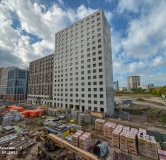 Ход строительства дома 5, секция 3.6, 3.7, 3.8 в ЖК Красное Яблоко -