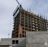 Ход строительства дома 5 в ЖК Никс Про на Лесопарковой -