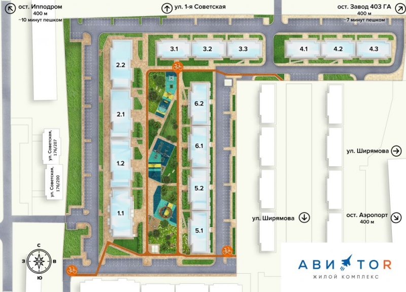 Дом 6, секция 6.1, 6.2 в ЖК Авиатор (Авиатоr) - фото 2