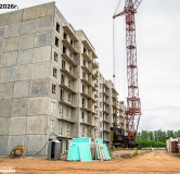 Ход строительства дома 4 в ЖК Родные росы -